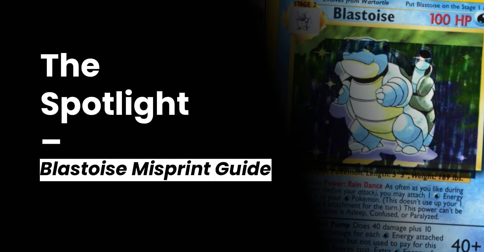 Blastoise Error Guide: error cards of the water-type legend